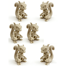 6-piece 3D printed Pokémon skeleton model toy set