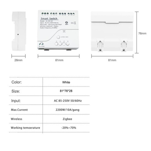 4CH Tuya Zigbee   Module 85-250V Relä  Home Remote Control Fungerar med Gateway för Alexa  Home 1