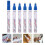 12Pièces Marqueurs Peinture Bleus Durables Pour Bricolage 9
