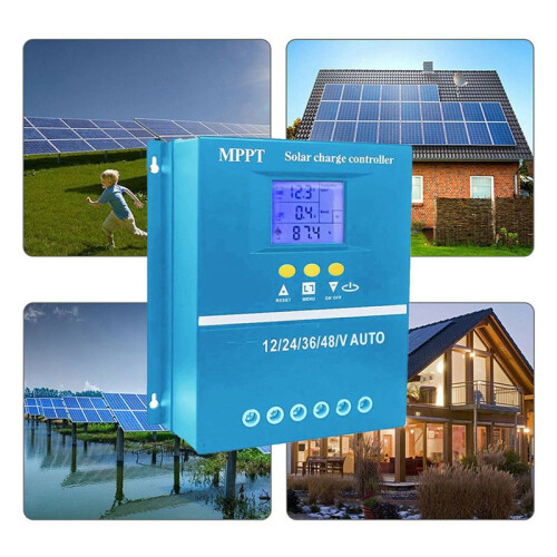 2X 80A MPPT Solar Charge Controller 12V 24V 36V 48V Battery System Auto,PV Solar Panel Regulator 1