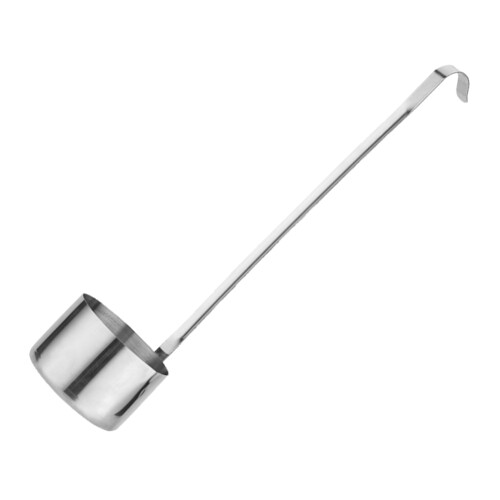 2Pièces Louche Doseuse Long Manche Argent Pour Sauce Huile 1