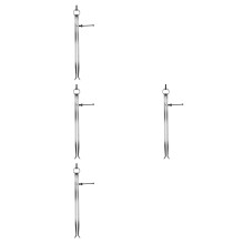 4Pièces Métal Calibreur À Ressort Argenté Mesure Interne Précise