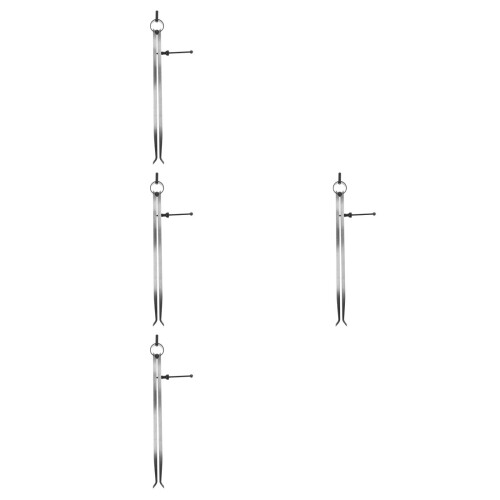 4Pièces Métal Calibreur À Ressort Argenté Mesure Interne Précise