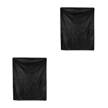 2Pièces Couvre Batterie Oxford Noir Protection Jazz Drum