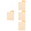 4Pièces Grilles Orange ABS, Accessoire Multifonction 5
