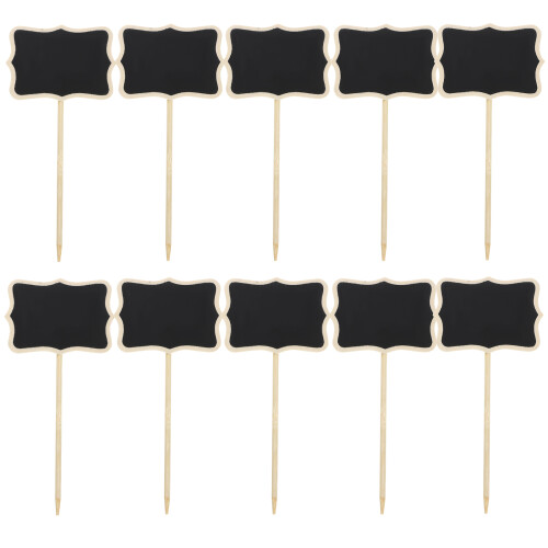60Stk Mini Blackboards Holz Für Botschaften, Tischkarten, 2