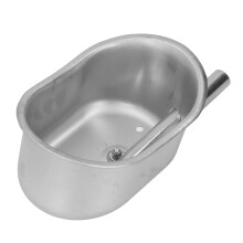 Ciotola d'acqua per bestiame, acciaio inossidabile, 13x8 cm