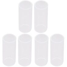 6Pièces Glass Slide Guitare Blanc Son Lumineux Glisse Douce