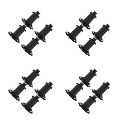 16Pcs Plastic Replacement Feet Black for Home Electric Scale Stability