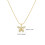 3Pièces Colliers Dorés Chic Pendentif Zircon 11