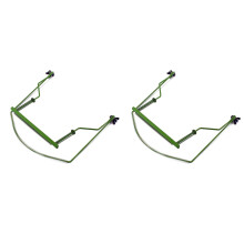 2Pièces Support 10 Trous Vert Acier Inox Réglable Confort