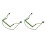 2Pièces Support 10 Trous Vert Acier Inox Réglable Confort 1