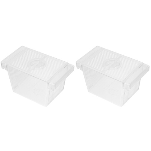 2Pièces Aquarium D'élevage Transparent Avec Séparateur Pour