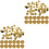 100Ensembles Fermoirs Pins Dorés Pour Badges Décorations 3