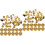 100Ensembles Fermoirs Pins Dorés Pour Badges Décorations 4