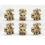 6 PCS 3D printed Venusaur skeleton model toy set 1
