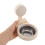 Suction Cup Ashtray Wall Mounted Beige Carbon Steel Plastic Holder 4