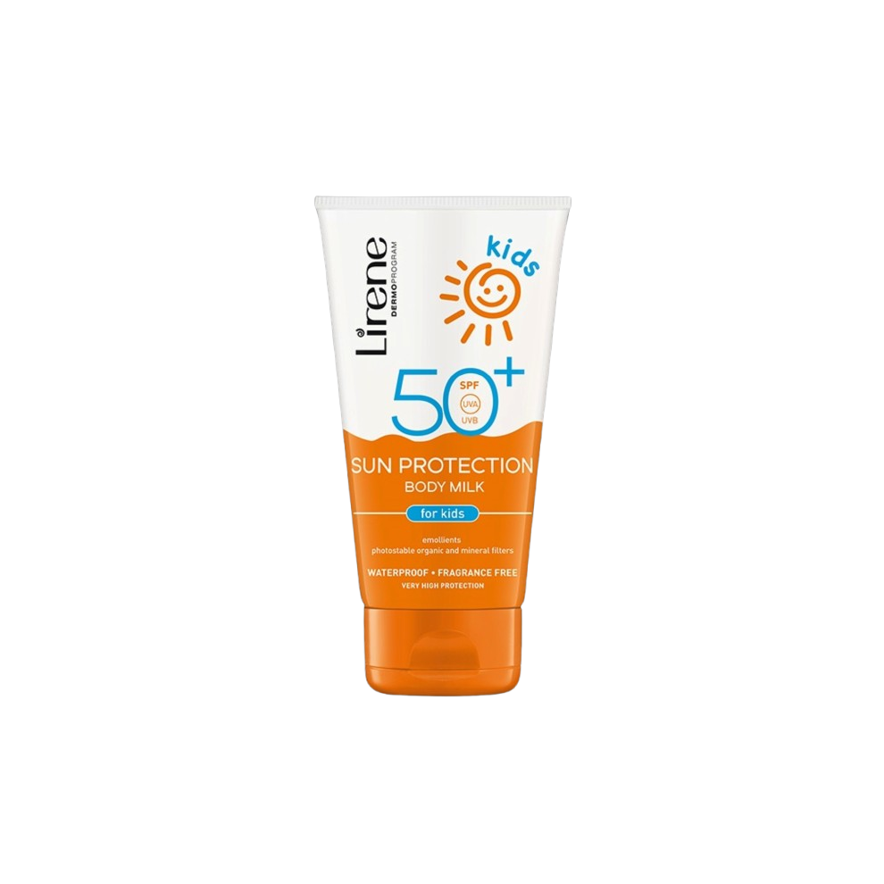 Lirene Sun Protection Body Milk (SPF 50+) For Kids |Gentle and Moisturizing Sun Care - 150ml