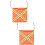 2Pièces Drapeaux De Orange PVC Réflecteurs Pour 7