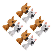 8Pièces Modèles Bobblehead Chien Résine Colorée Décor Tableau De Bord