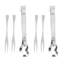 2Ensembles Pince Escargot En Acier Inoxydable Argent Cuisine