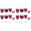 16Pcs Tiny House Mini Wine Glasses PVC Assorted Color Decor 1