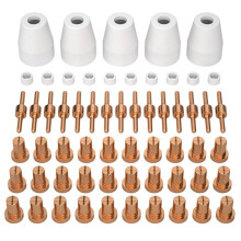 110PCS PT-31 Plasma Cutting Tip Electrode & Nozzle Kits Consumables Accessories for CUT40 50 Plasma Cutter Tools