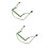 2Pièces Support 10 Trous Vert Acier Inox Réglable Confort 7