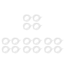16Pièces Tubes Silicone Réutilisables Pour Pompes À Lait Transparentes