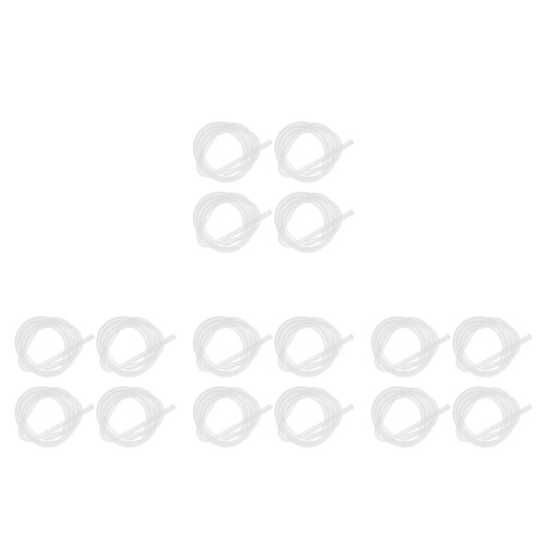 16Pièces Tubes Silicone Réutilisables Pour Pompes À Lait Transparentes