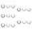 15Pièces Clips De Nez Pour Zircon Coloré 11