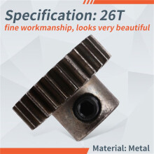 32DP 48DP 64DP M0.6 Pignone In Acciaio con Albero da 3,175 mm per Auto RC 1/10 1/8 3650 3660,26T