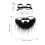 8Ensembles Accessoires Costume Barbe Lunettes 10