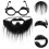 8Ensembles Accessoires Costume Barbe Lunettes 11