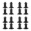 16Pcs Plastic Replacement Feet Black for Home Electric Scale Stability 6
