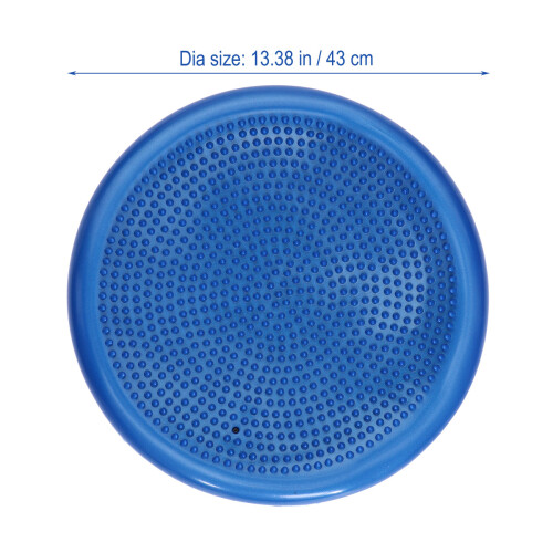 2Pcs Blue Wobble Disc Cushion for Core Workout and Ergonomic Seating 1