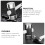 2Pcs Practical Home Nail Hammer Silver Non-Slip Rubber Handle 8