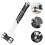 2Pcs Practical Home Nail Hammer Silver Non-Slip Rubber Handle 10