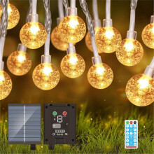 Zonne-Lichtslingers 39,3FT 100 LED'S met IP65 Waterdichte Zonne-Lichtslingers voor Tuin, Veranda, Boomfeestdecoratie