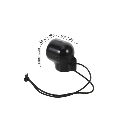 2Pcs Compact PVC Scuba Tank Valve Caps Black Dust Shields 2
