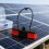 Solar Panel Scrubber Brush Head Universal Fit Red Plastic Steel 6