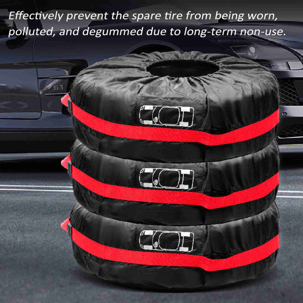 4Pcs Waterproof Spare Tire Covers 13-18 Inch 7293282088122