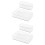 4Pcs Multi-Function Storage Box Transparent Plastic Drawer Organizer 5