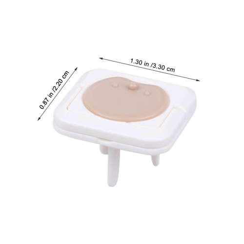 48Pcs Socket Covers Brown Baby Proof Power Outlet Protection Durable 1