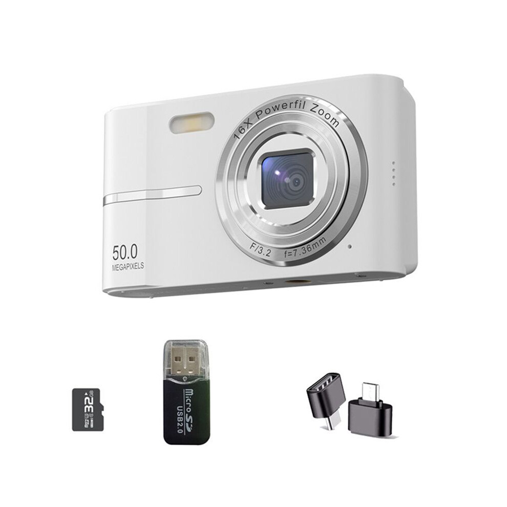 Portable Camera Pocket Digital Camera Fhd 1080P 50Mp Support Af Autofocus 16X Zoom Students Portable Compact Video Cam 4712088447818