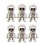 6 PCS 3D printed Mario skeleton model toy set 6