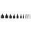 Diamond Core Drill Bit Set, 10 PCS Brazed Hole Saw for Tile, Granite, Marble, and More 1