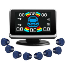 8 Parking Sensor Parktronic Car Automobile Reversing  Electronics Rear Auto Detector Backing Assistance Buzzer D