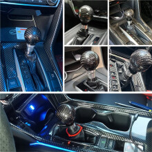 Carbon Fiber Gear Shift Knob Gear Lever Handball Push Button for Accord 10th SFN142