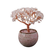 1 Pièce de Base de Bol en Cristal Naturel de Citrine et de Quartz, Décoration D'Intérieur, Ornement de Bureau pour Famille et Amis, Cadeau A